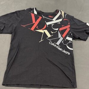 Calvin Klein Black Tee with Bold Graphic